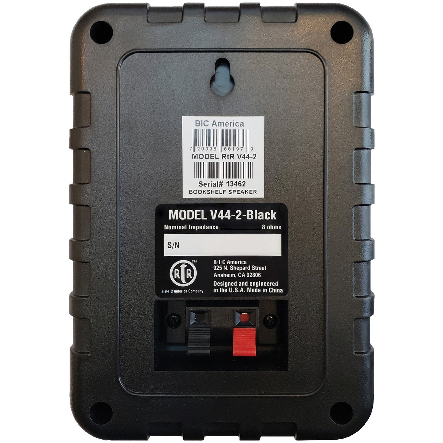 BIC America RTRV44-2 RtR Series RTRV44-2 4-In. Indoor/Outdoor Weather-Resistant Speakers, 100 Watts (Black)