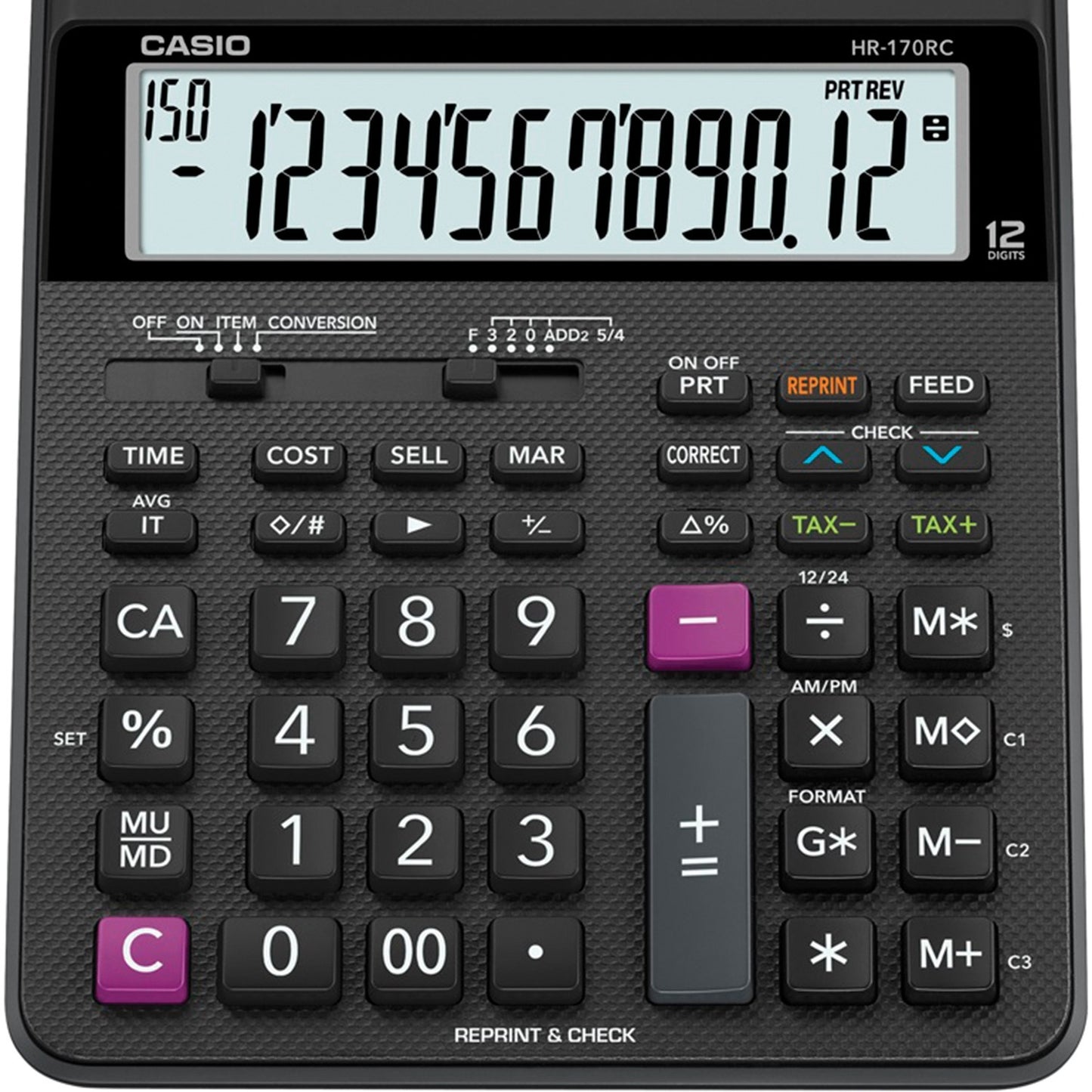CASIO HR-170RC HR-170RC Mini Desktop Printing Calculator