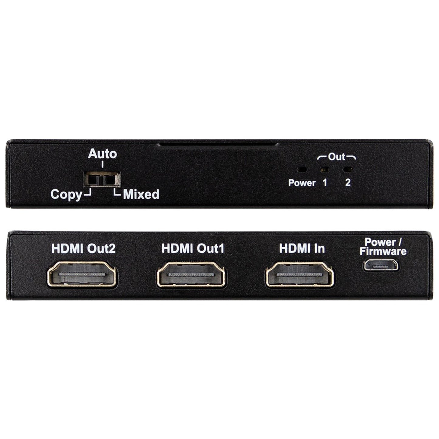 Metra CS-1X2HDMSPL5 HDMI Splitter with 1 Input and 2 Outputs and Built-in Scaling