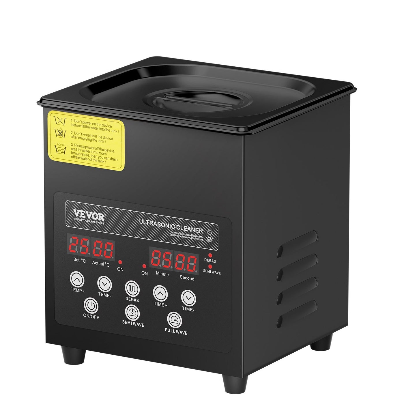 2L Ultra Sonic Cleaner, 60W Digital Sonic Cleaning Machine with Gentle Mode & Upgraded Degassing, 40kHz Ultrasound Cleaner Machine with Heater & Timer for Jewelry, Glasses, Tools, Retainer