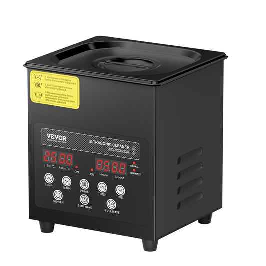 2L Ultra Sonic Cleaner, 60W Digital Sonic Cleaning Machine with Gentle Mode & Upgraded Degassing, 40kHz Ultrasound Cleaner Machine with Heater & Timer for Jewelry, Glasses, Tools, Retainer