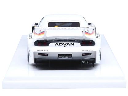 Mazda RX7 (FD3S) LB-Super Silhouette RHD (Right Hand Drive) #41 White with Stripes and Graphics 1/18 Model Car by Inno Models