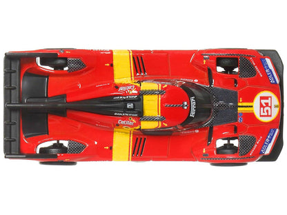 Ferrari 499P #51 Red with Yellow Stripes "Circuit Legends" Series Diecast Model Car by Hot Wheels