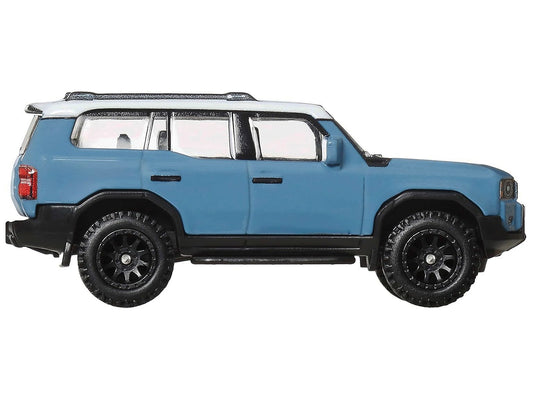 2024 Toyota Land Cruiser Blue with White Top "HW Off Road" Series Diecast Model Car by Hot Wheels