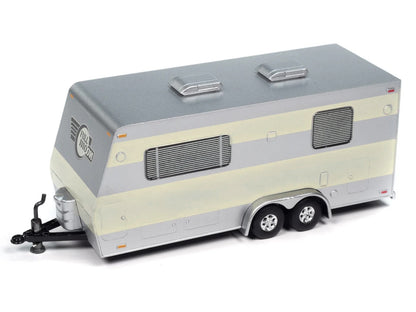 1953 Buick Super Cream with Travel Trailer Limited Edition "Tow & Go" Series 1/64 Diecast Model Car by Johnny Lightning