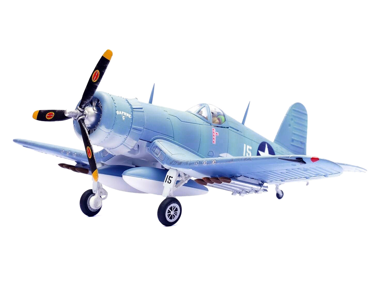 Vought F4U-1 Corsair Fighter Plane "Daphne 'C' 2nd Lt. James N. Cupp VMF-213 Hell Hawks Guadalcanal" (1943) United States Marines 1/72 Diecast Model Airplane by Legion