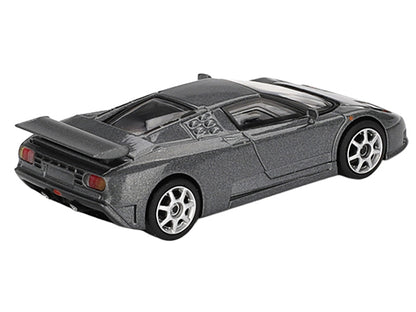 Bugatti EB110 Super Sport Grigio Scuro Dark Gray Metallic Limited Edition 1/64 Diecast Model Car by Mini GT