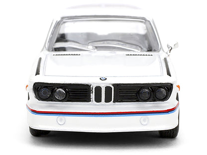 1975 BMW 3.0 CSL White with Red and Blue Stripes "Collection" Series 1/64 Diecast Model Car by Majorette