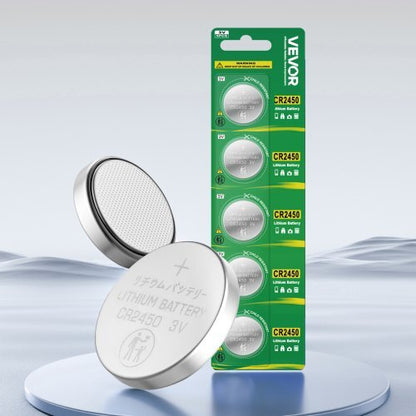 CR2450 Lithium Battery 4-Pack 3 Volt 600mAh Long-Lasting Coin & Button 20-Count