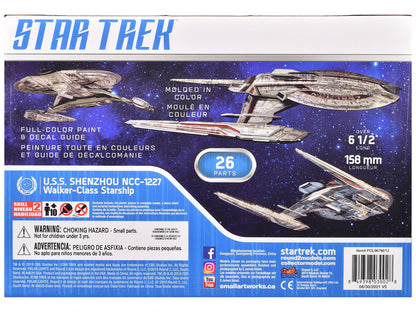Skill 2 Snap Model Kit U.S.S. Shenzhou NCC-1227 Spacecraft "Star Trek: Discovery" (2017-2024) TV Series 1/2500 Scale Model by Polar Lights