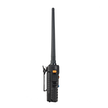 1.5" LCD 5W 144~148MHz / 420~450MHz Dual Band Walkie Talkie with 1-LED Flashlight (Black)