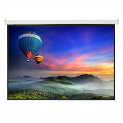 100 INCH 4:3 Manual Projector Screen Matte White