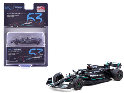 Mercedes-AMG F1 W14 E Performance #63 George Russell 3rd Place Formula One F1 "Spanish GP" (2023) "Global64" Series 1/64 Diecast Model Car by Tarmac Works