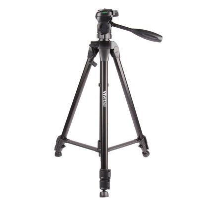 Vivitar VIV-VPT-3662 Professional Tripod with 3-Way Fluid Pan Head (62 Inches)