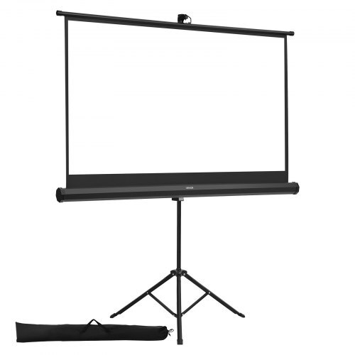 Tripod Projector Screen with Stand 60 Inch 160? Wide Angle 4K HD 16:9 Screen