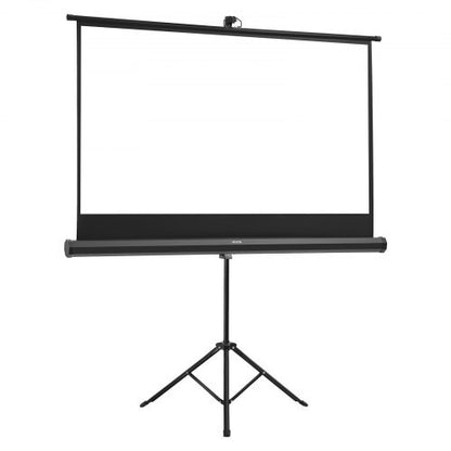 Tripod Projector Screen with Stand 60 Inch 160? Wide Angle 4K HD 16:9 Screen