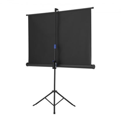 Tripod Projector Screen with Stand 60 Inch 160? Wide Angle 4K HD 16:9 Screen
