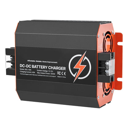 12V 40A DC to DC Charger Battery Charger 500W for Lead-Acid and Lithium AGM GEL