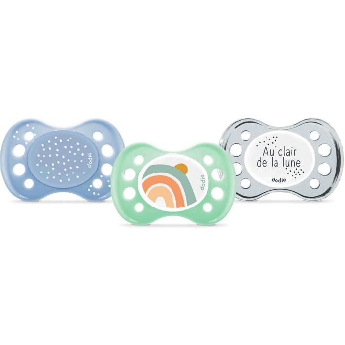 DODIE MAM Pacifiers 0-6 Months Anatomical X3 ES2