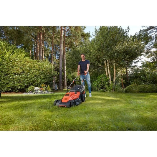 BLACK & DECKER Lawnmower 38cm 1600W - Handle Bike BEMW471BH