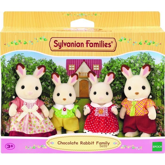 The Chocolate Rabbit Family - Sylvanian Families - 5655 - From 3 years old