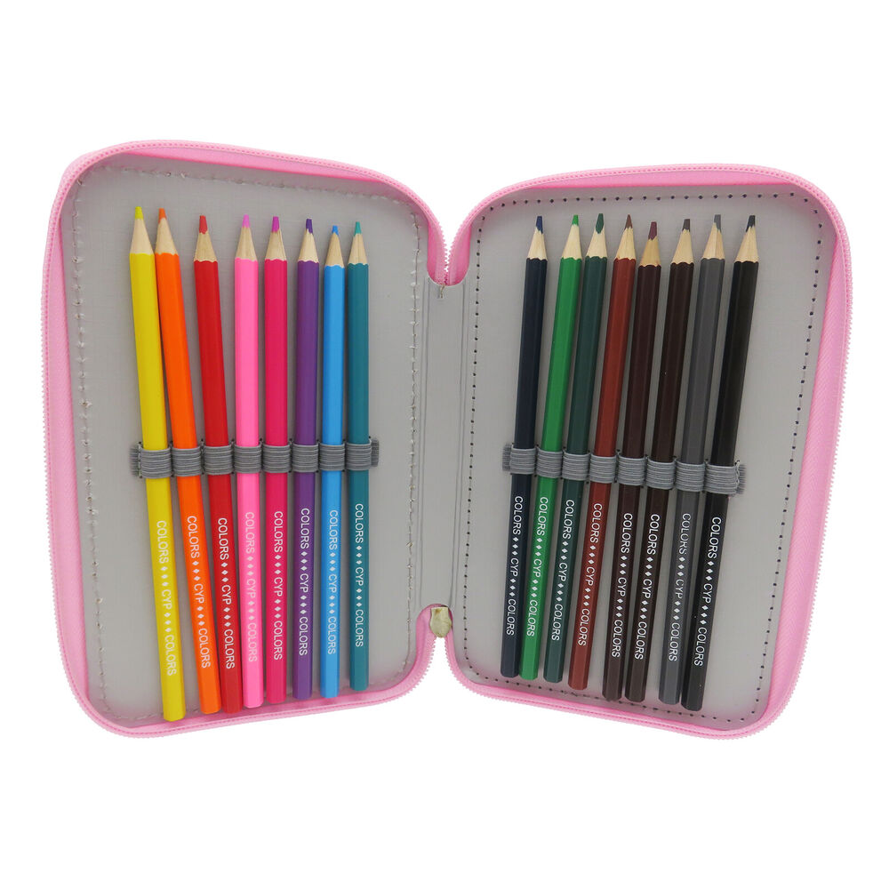 Disney Stitch triple pencil case