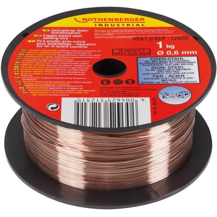 ROTHENBERGER Soldering wire for post -Steel / Copper - 0.6mm