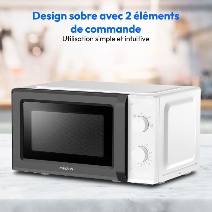 MEDION MD 11475 Microwave Oven - Black and White