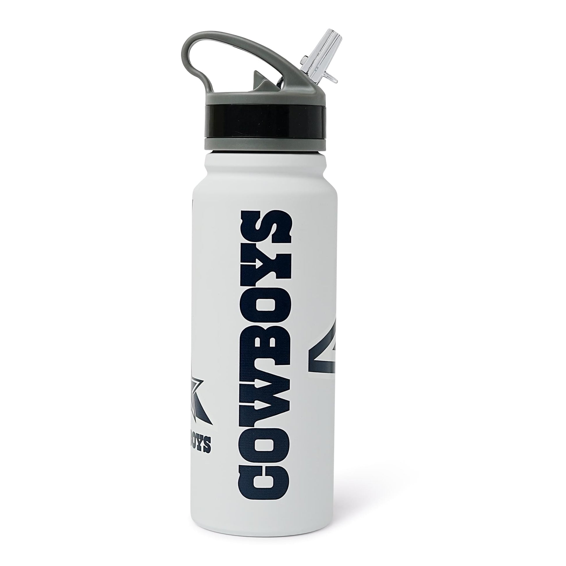 Dallas Cowboys Hype 25-Ounce Stainless Steel Flip-Top NFL Water Bottle