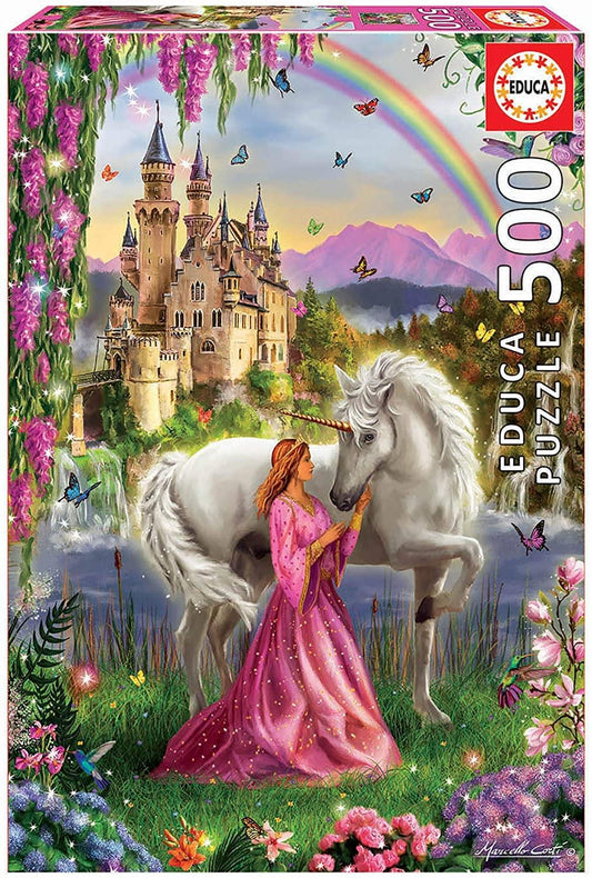 Fairy and Unicorn 500 Piece Jigsaw Puzzle