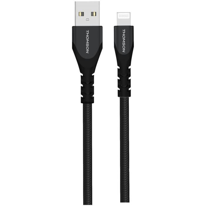 Cable - THOMSON - Charging & Data - USB-A to Lightning - MFI Certified - 3A - 1.5 m