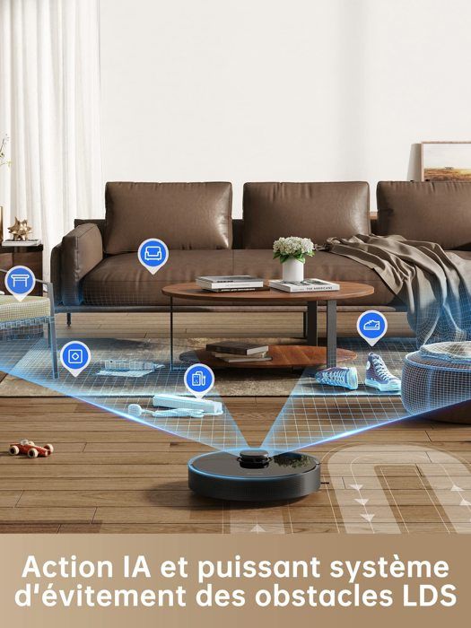 Dreame D10s Pro Robot Vacuum and Washer with Action IA - Autonomy 280 min - Aspiration power: 5000 PA