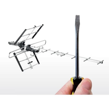 ONE FOR ALL SV9357 - Outdoor TV Antenna, Full HD, 4G Filter - Easy Mount - Gray