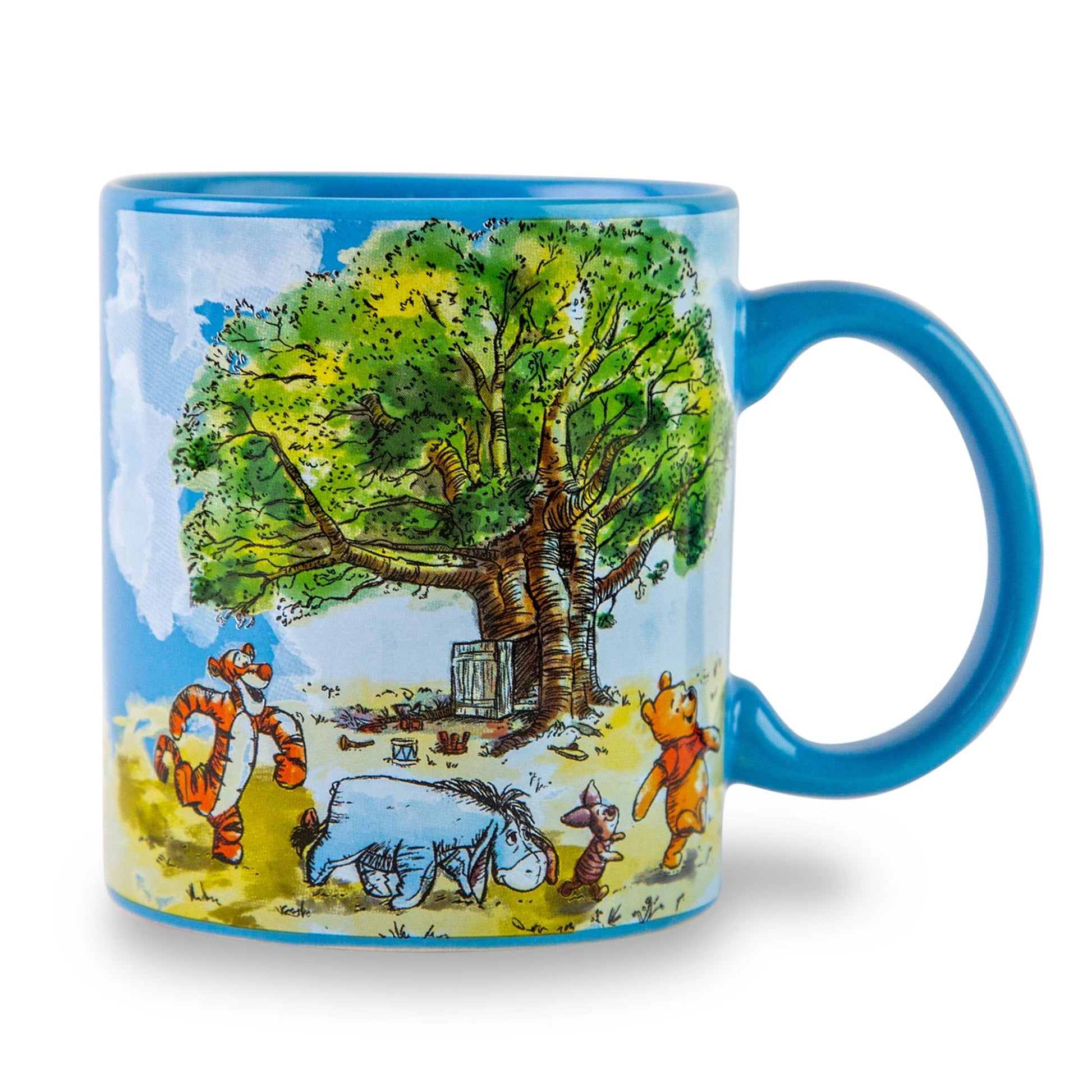 Disney Winnie the Pooh Group Walk Ceramic Coffee Mug | Holds 20 Ounces