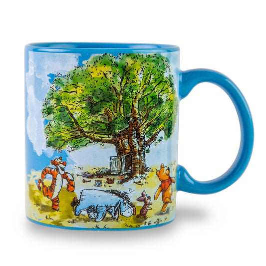 Disney Winnie the Pooh Group Walk Ceramic Coffee Mug | Holds 20 Ounces