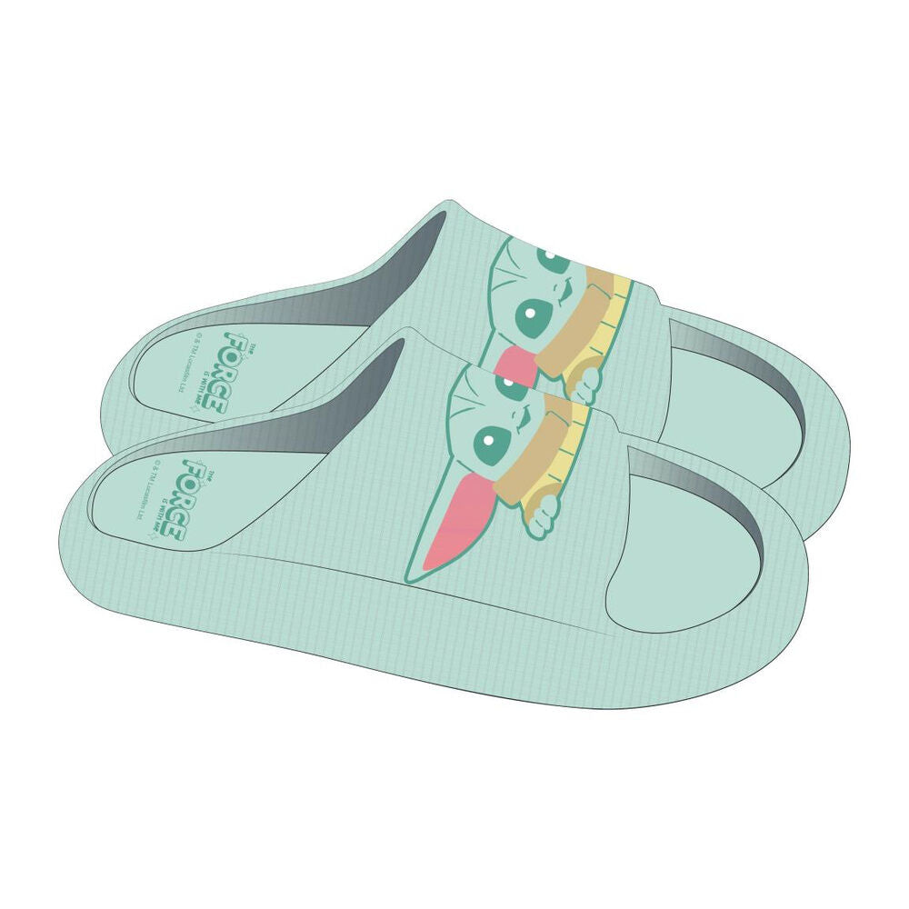 Star Wars The Mandalorian Grogu flip-flops