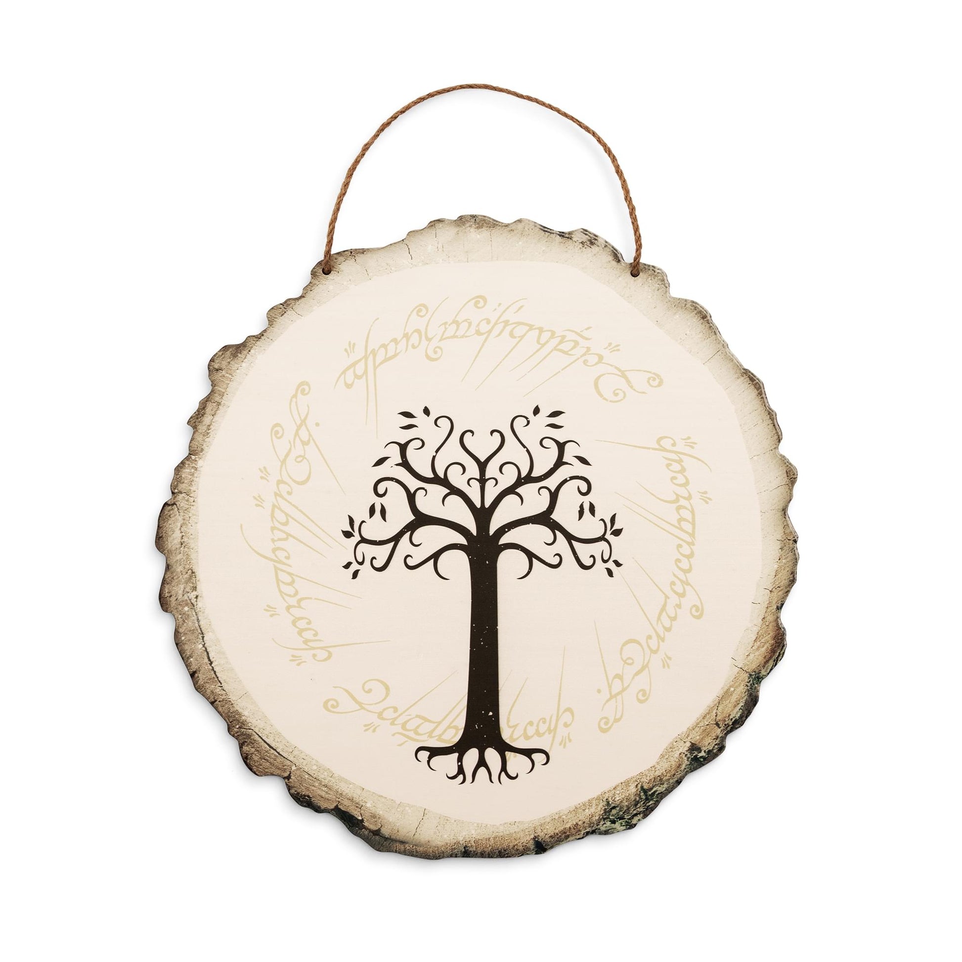 The Lord Of The Rings White Tree Of Gondor Hanging Wall Sign | 15 x 15 Inches