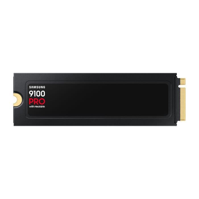 Samsung - Internal SSD - 9100 PRO with NVMe M.2 PCIe 5.0 x4 heatsink - 2TB - Read speed up to 14,800MB/s - MZ-VAP2T0CW