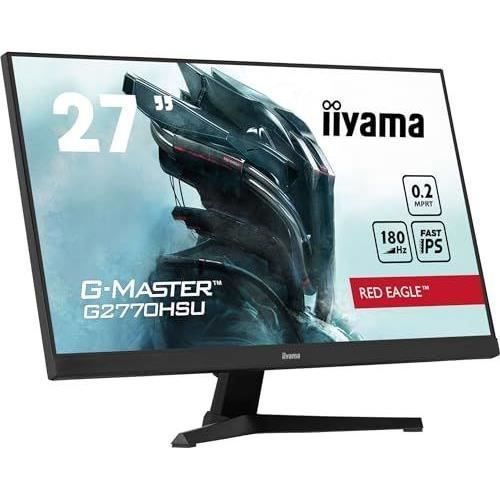 PC screen - IIYAMA - G2770HSU-B6 - 27 IPS FHD 1920 x 1080 - 0.2ms - 180Hz - HDMI DP - Black