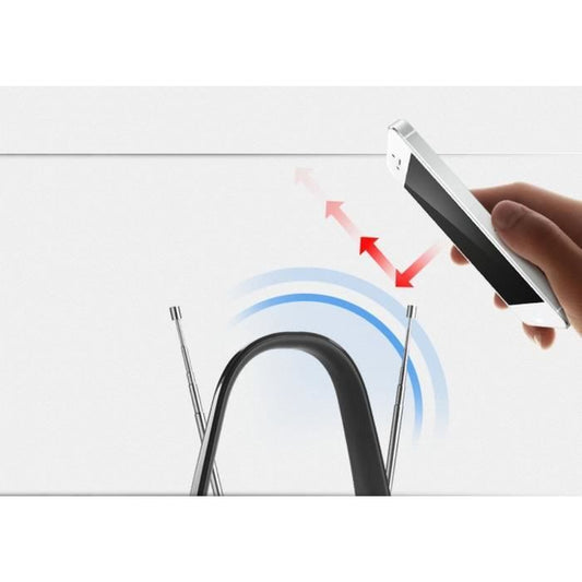 Amplified indoor antenna - ONE FOR ALL - With 15 km reception range - Excellent DTT reception - 3G/4G/5G/LTE filter
