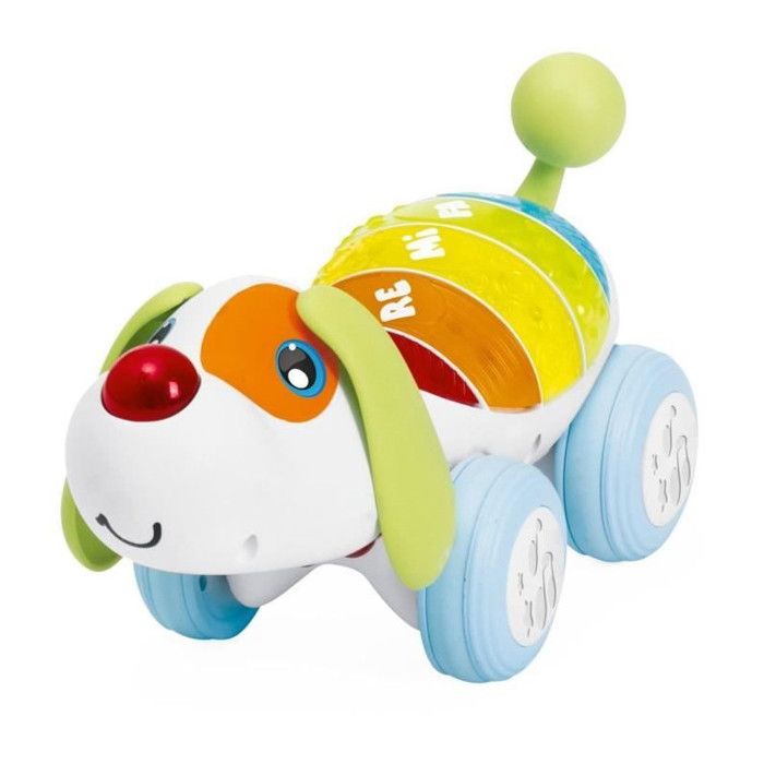 Pull-along toy - Chicco - Dog Ré Mi - White - 18 months - Indoor