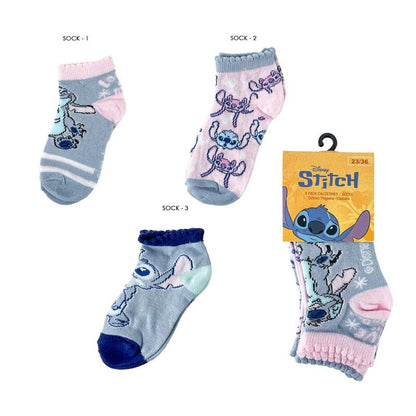Disney Stitch Set 3 pairs of socks
