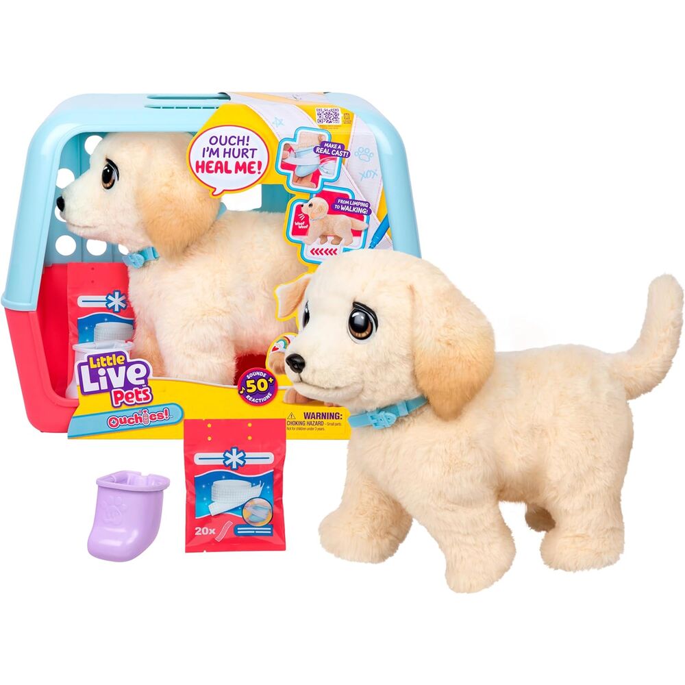 Little Live Pets Ouchies Cooper The Retriever Dog plush