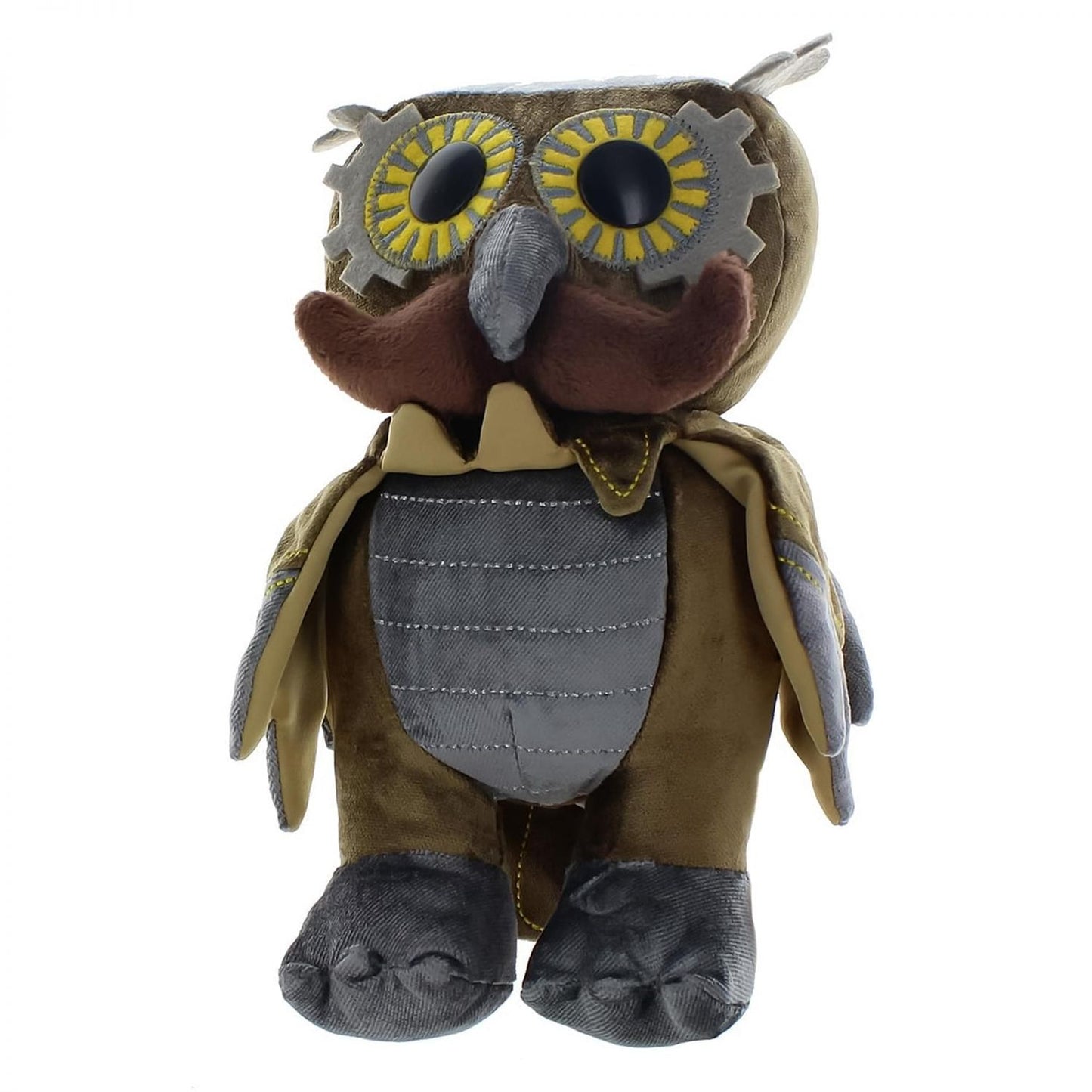 WhimWham 8" Plush, Owl Mustache Steampunk