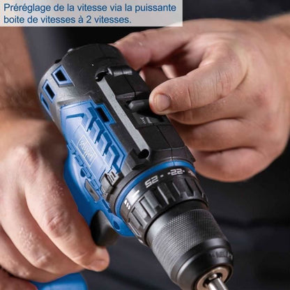 Cordless drill-driver - SCHEPPACH - 20V IXES - Torque 60 Nm - 13mm chuck - without battery or charger - BC-DD60-X