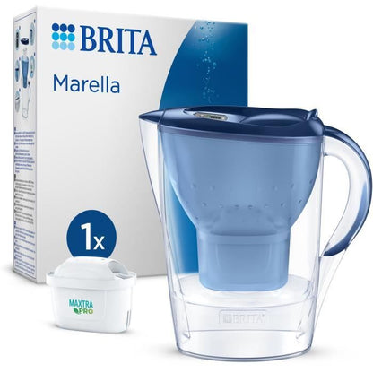 Brita Carafe filter Marella Bleue (2.4l) included 1 Maxtra Pro all-in-1 cartridge