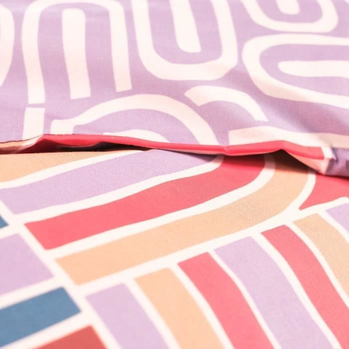 Bedding set - TODAY - Sunshine - 2 people - 260x240cm - Cotton - Pink