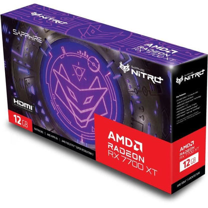 SAPPHIRE - Graphics Card - NITRO+ AMD RADEON RX 7700 XT GAMING OC 12GB - GDDR6 - DUAL HDMI / DUAL DP