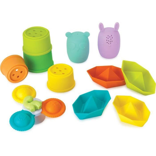 Bath set - INFANTINO - 315341 - 11 pieces - Silicone
