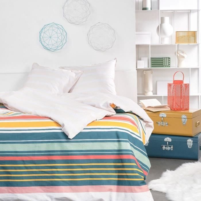 Bedding set - TODAY - Sunshine - 11.23 striped print - 2 people - 220 x 240 cm - 100% Cotton 57 threads